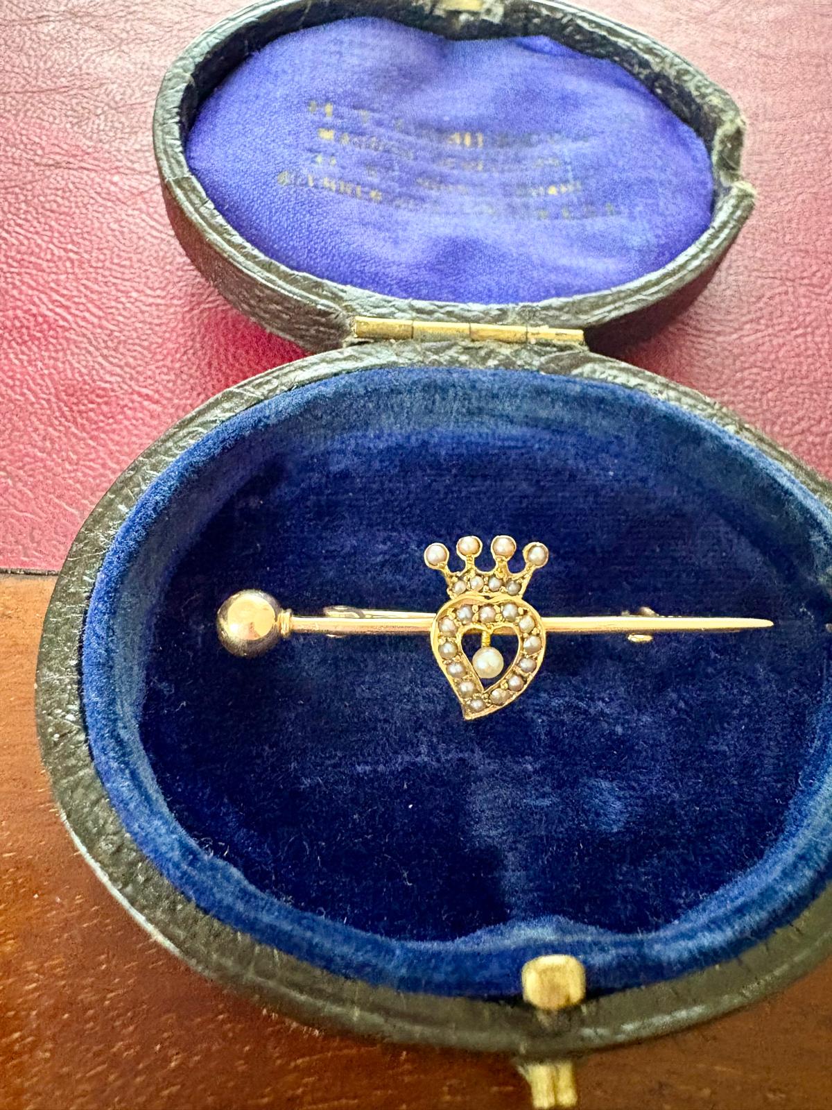 Early 20th Century 'Ruler of my Heart' Brooch