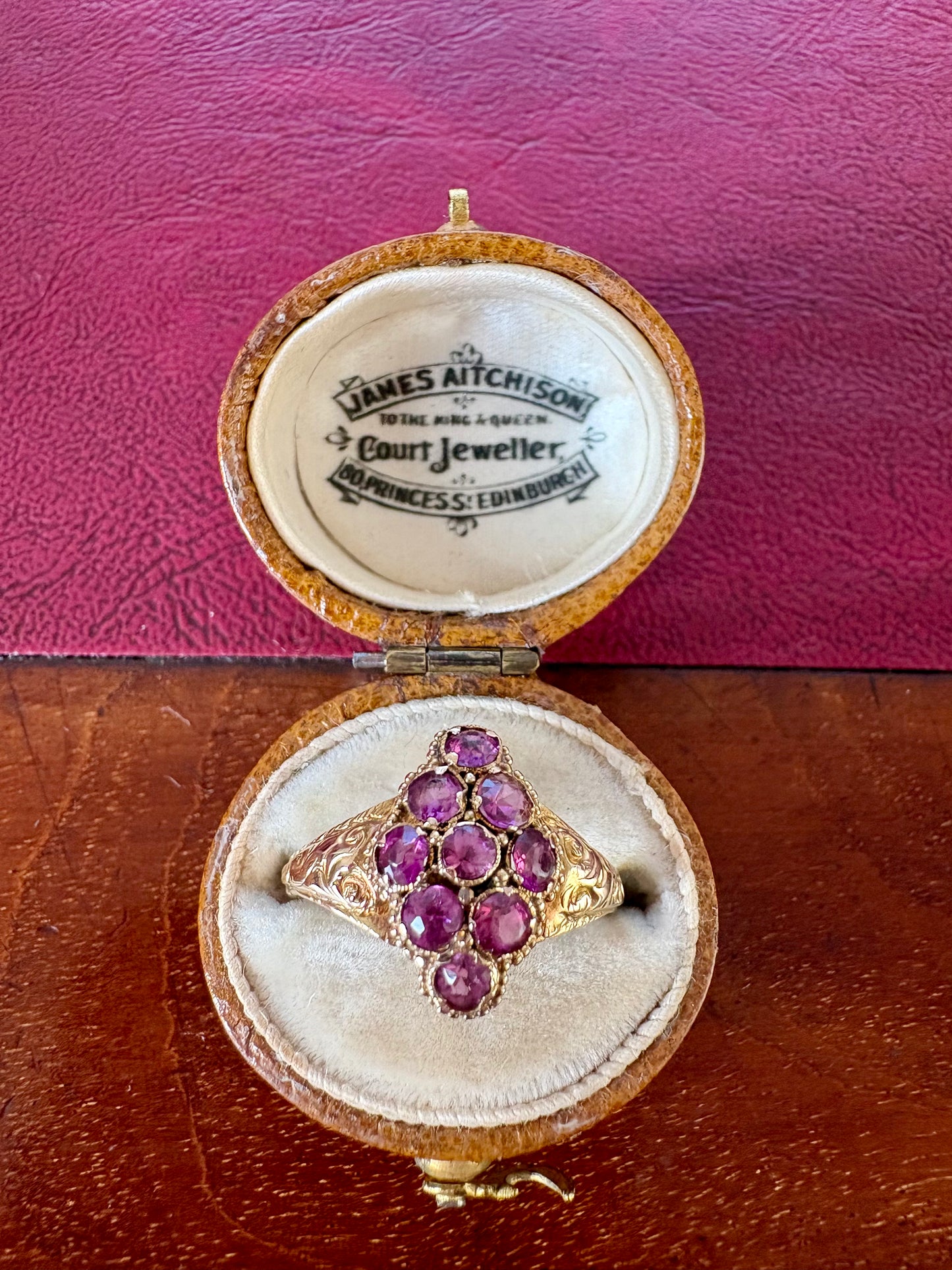 The Most Beautiful Victorian 15ct Gold Garnet Ring