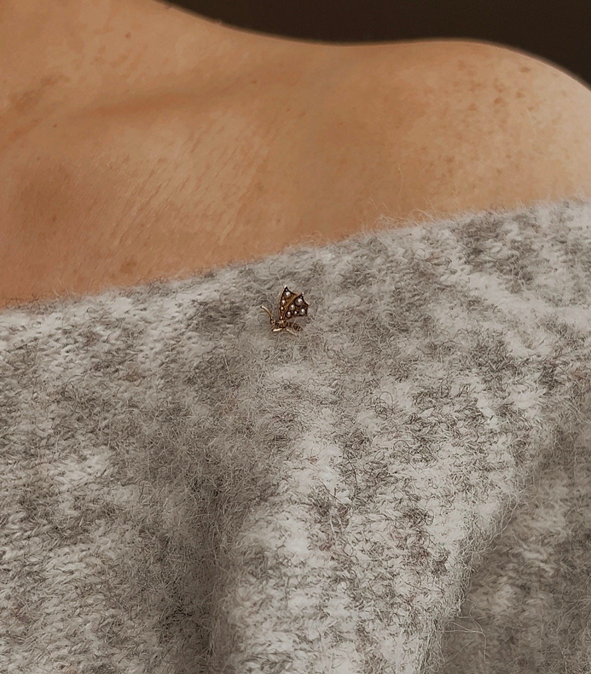 Wonderful Early 20th Century Butterfly Stickpin