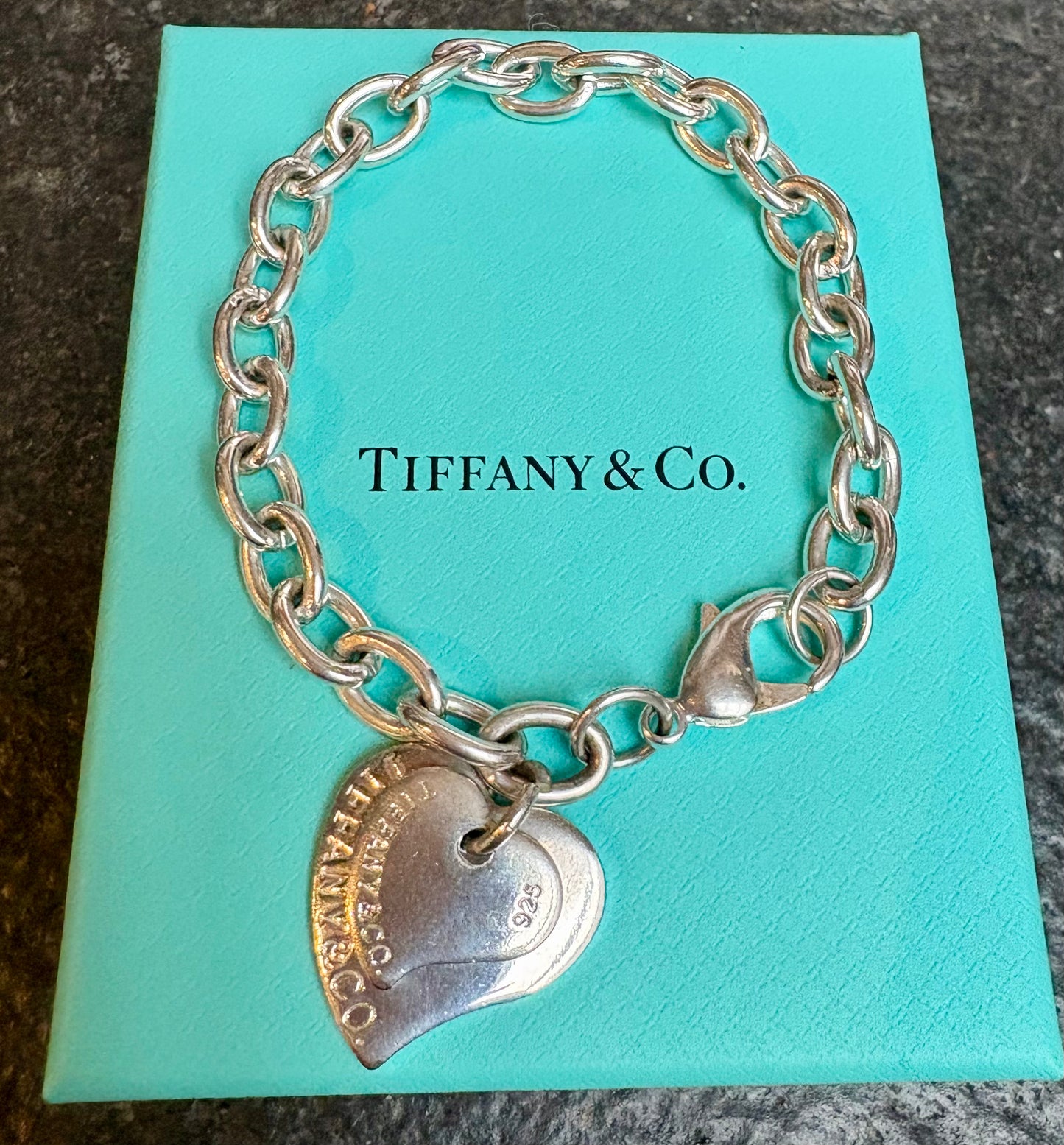 Stunning Tiffany & Co. Double Heart Bracelet
