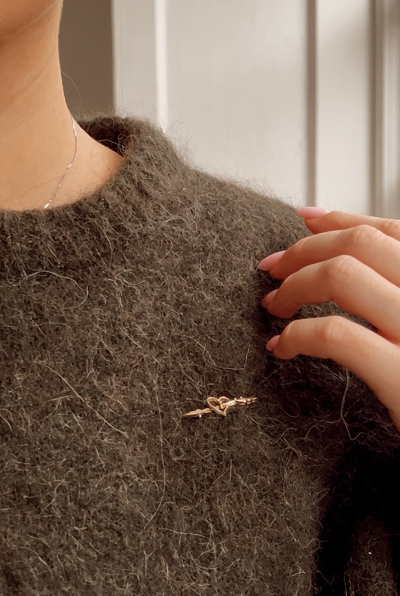 The Sweetest Vintage 9ct Gold Heart Brooch