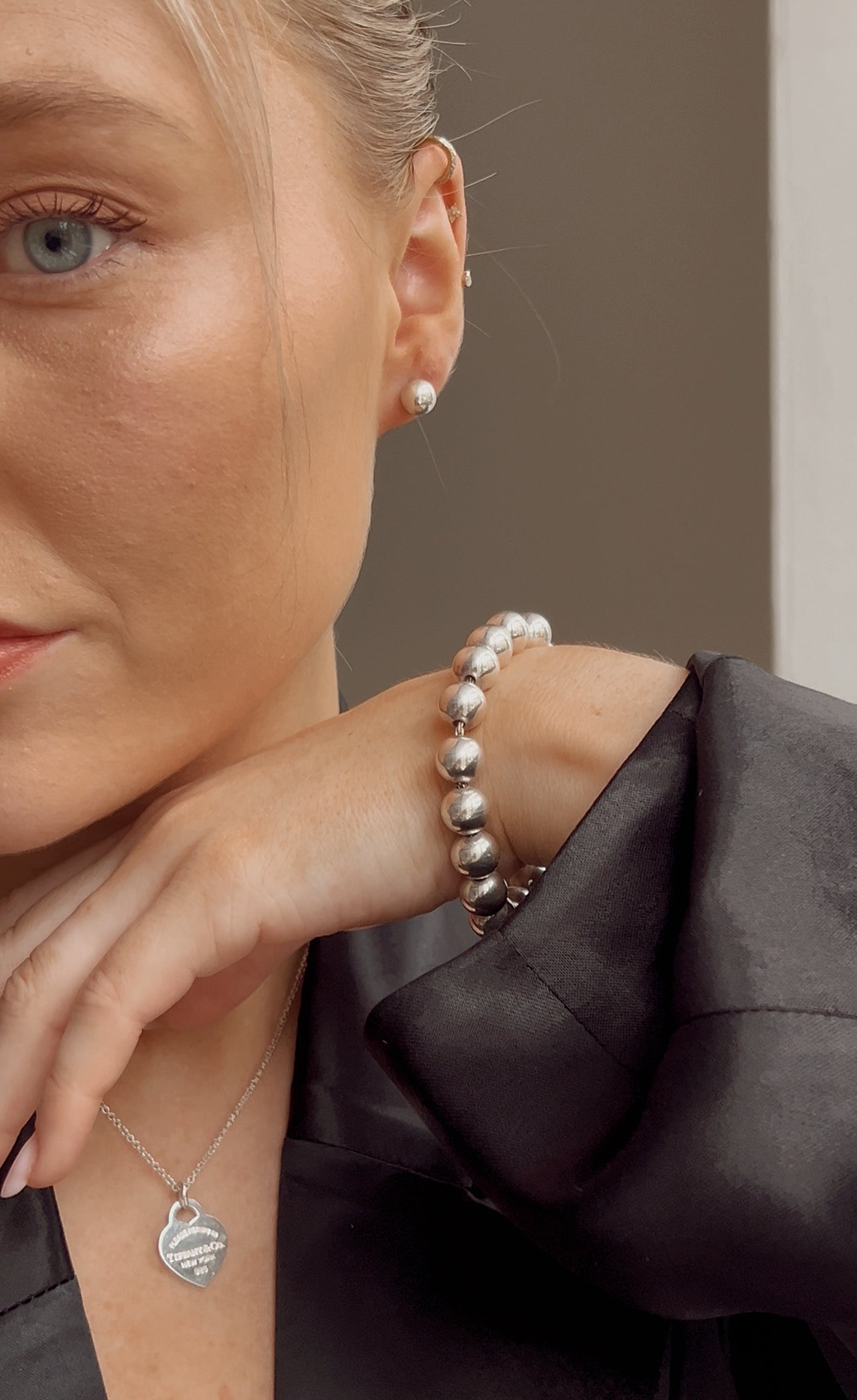 Stunning Tiffany & Co. Silver Hardware Bracelet