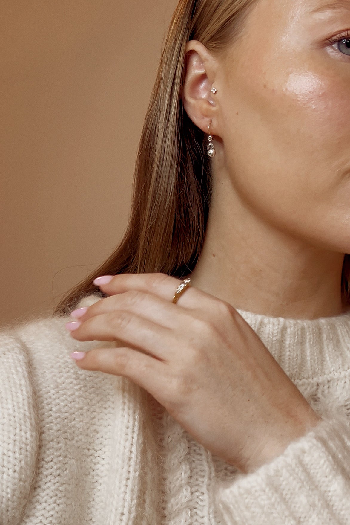 Gorgeous Old Cut Diamond Three Stone Ring