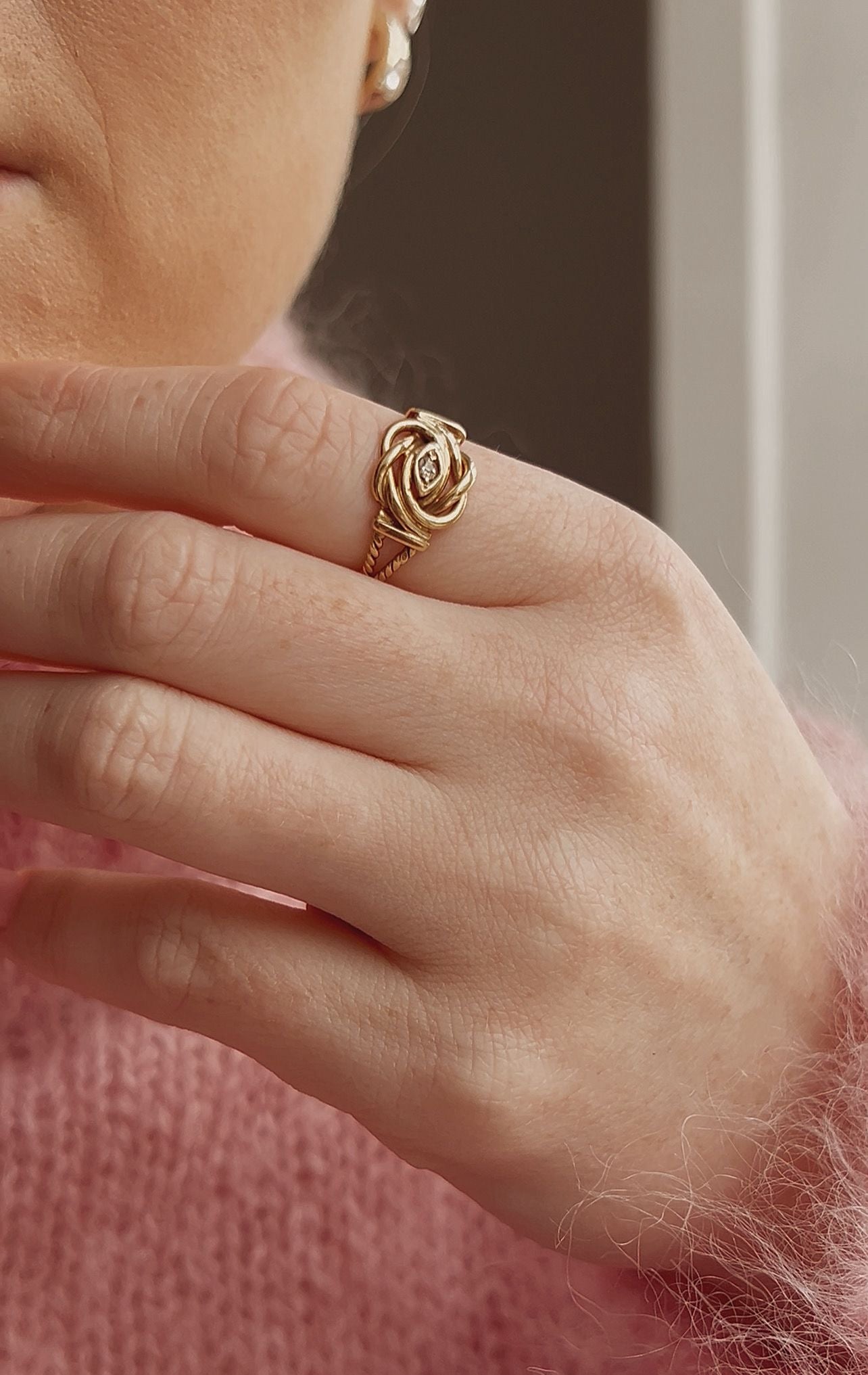 Wonderful Early 20th Century 18ct Gold and Diamond Ring