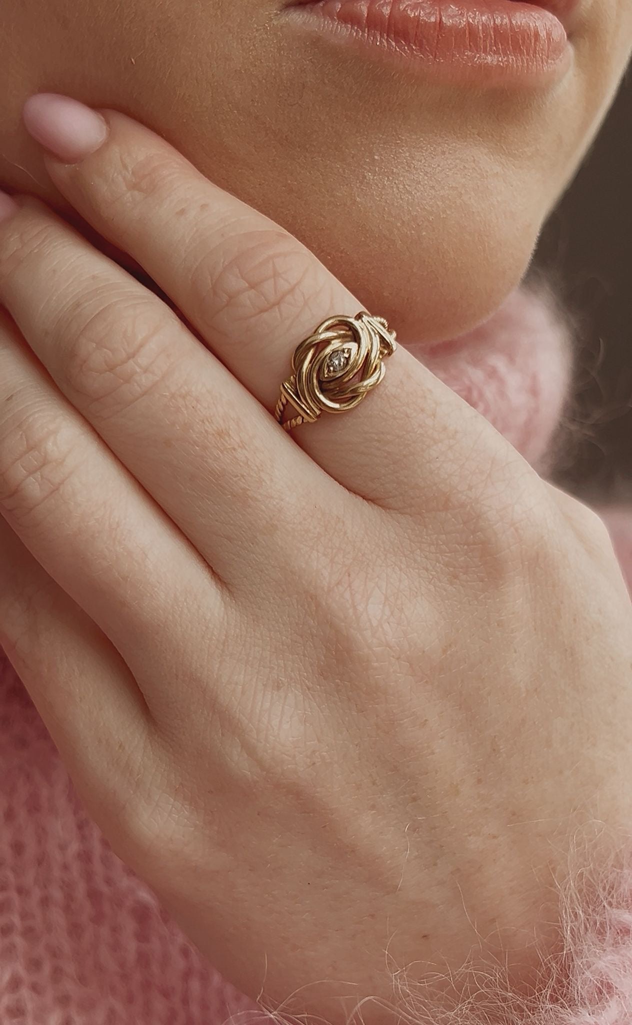 Wonderful Early 20th Century 18ct Gold and Diamond Ring