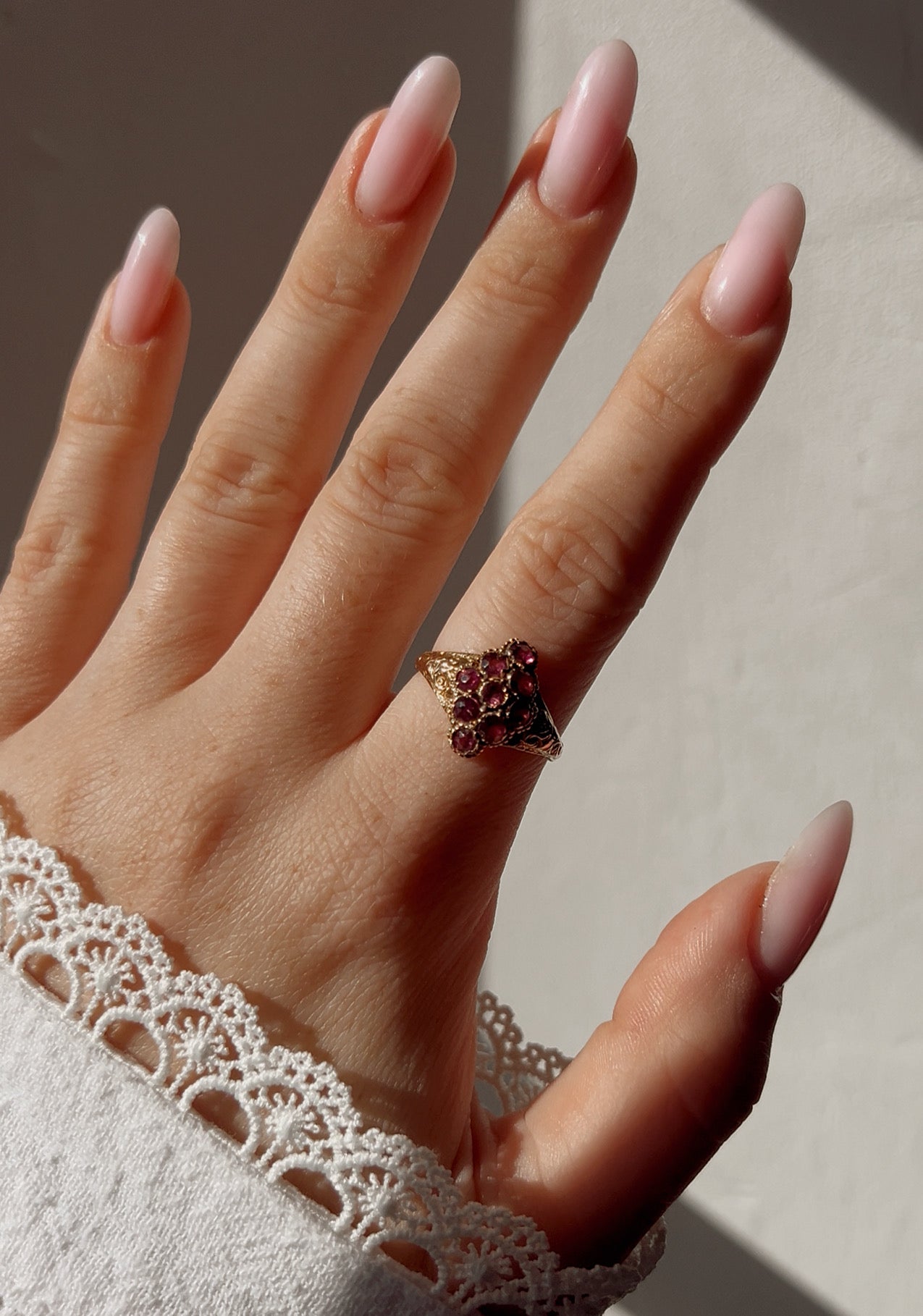 The Most Beautiful Victorian 15ct Gold Garnet Ring