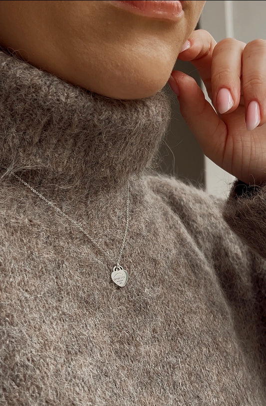 Tiffany & Co. Double Heart Silver Necklace