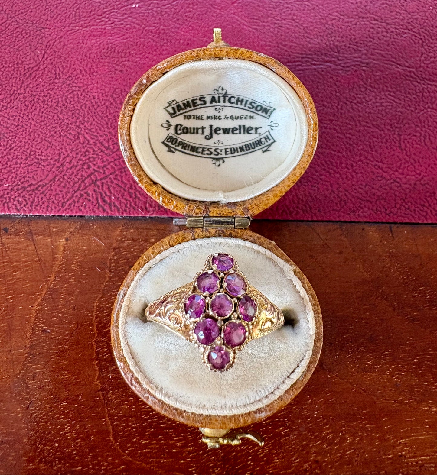The Most Beautiful Victorian 15ct Gold Garnet Ring