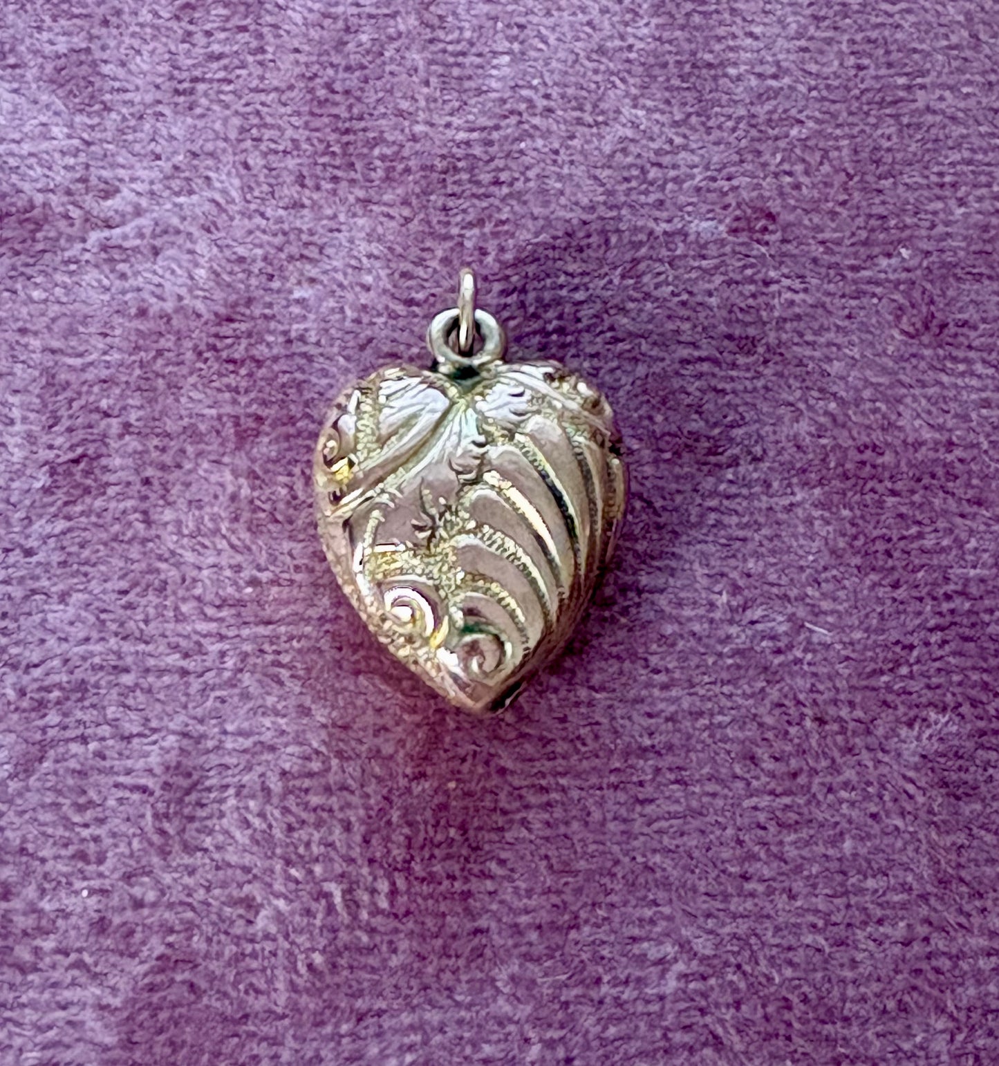 Gorgeous Late 19th Century Gold Heart Charm/Pendant