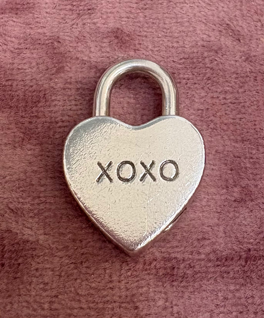 Tiffany & Co. Sterling Silver Heart Padlock Charm