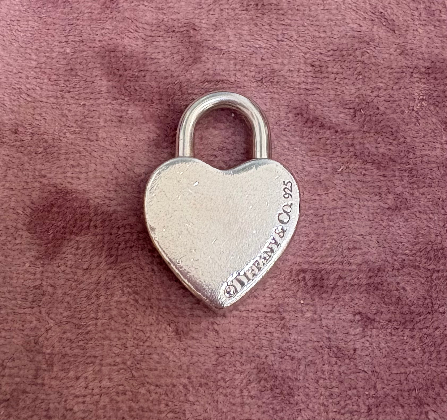 Tiffany & Co. Sterling Silver Heart Padlock Charm