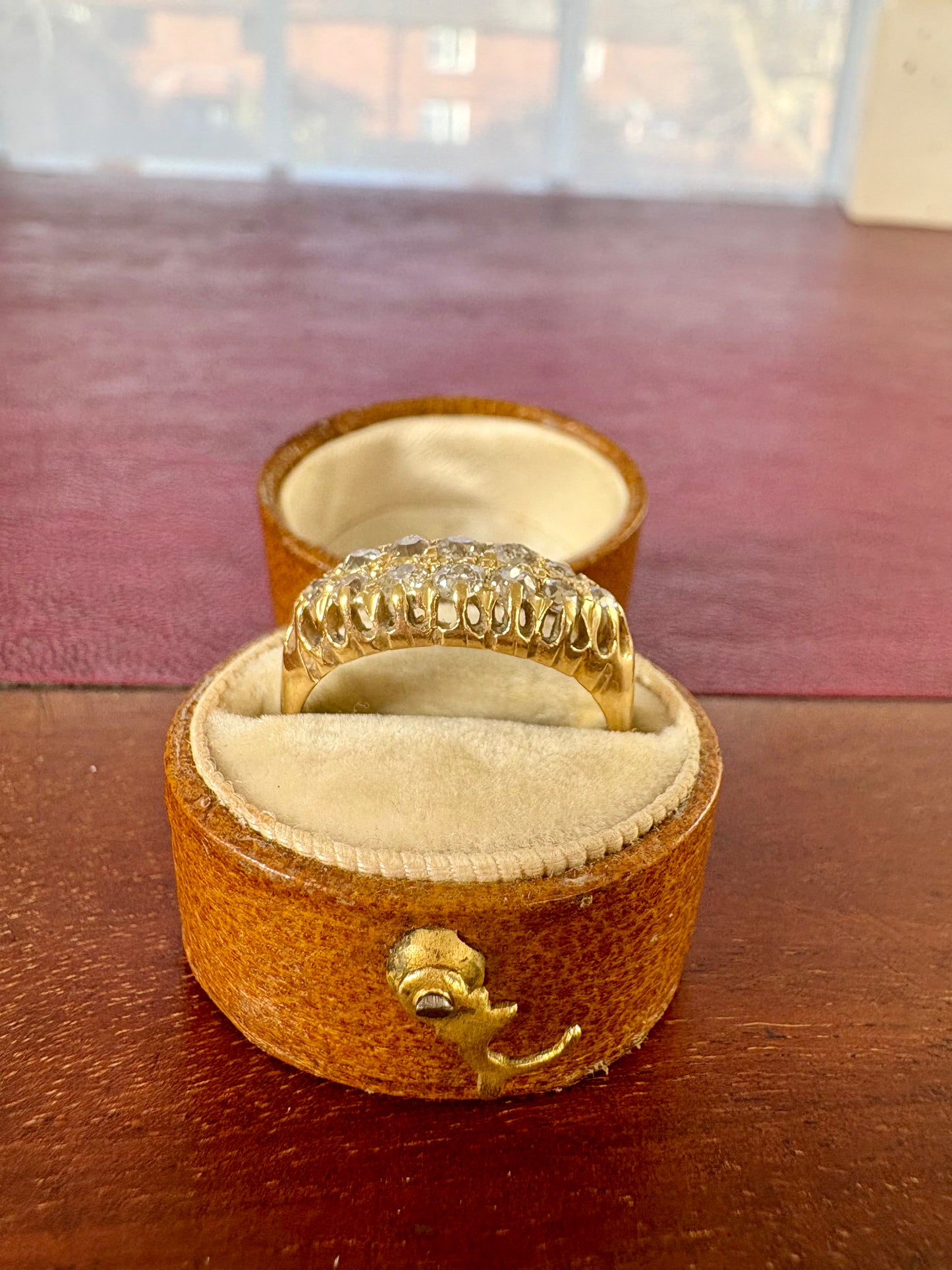 Stunning Edwardian 18ct Gold and Diamond Dress Ring