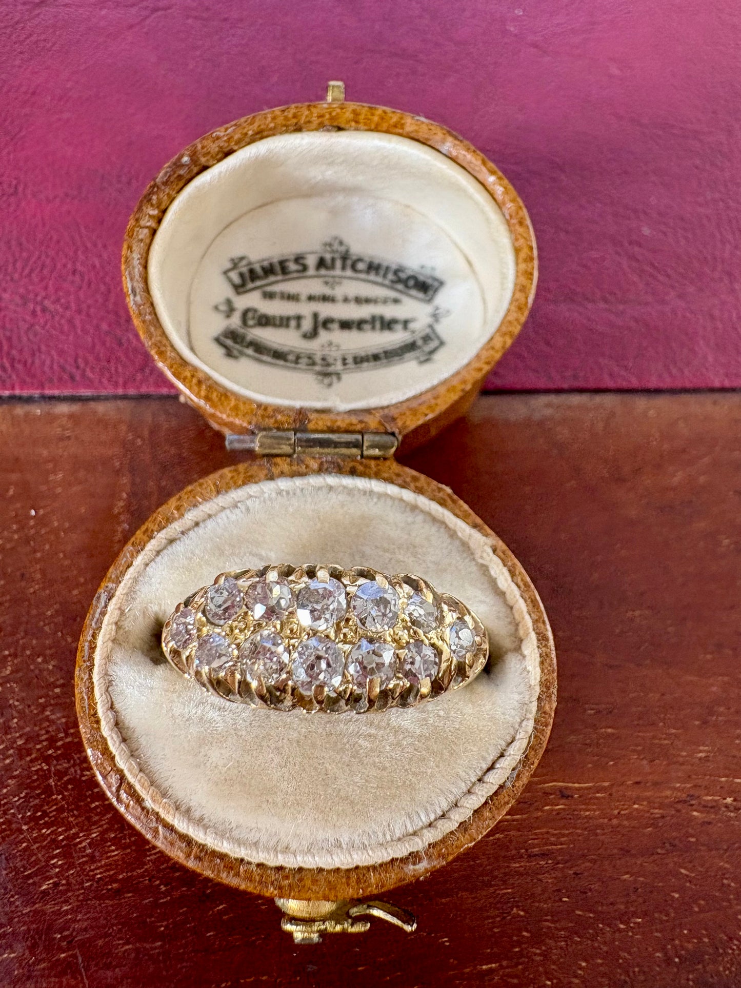 Stunning Edwardian 18ct Gold and Diamond Dress Ring