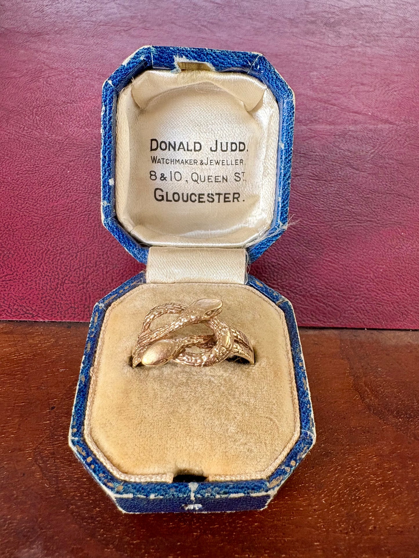 9ct Gold Vintage Snake Ring