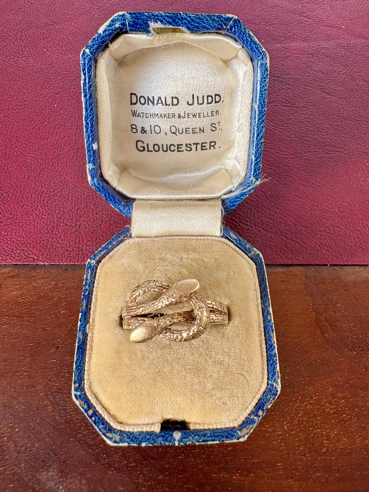 9ct Gold Vintage Snake Ring