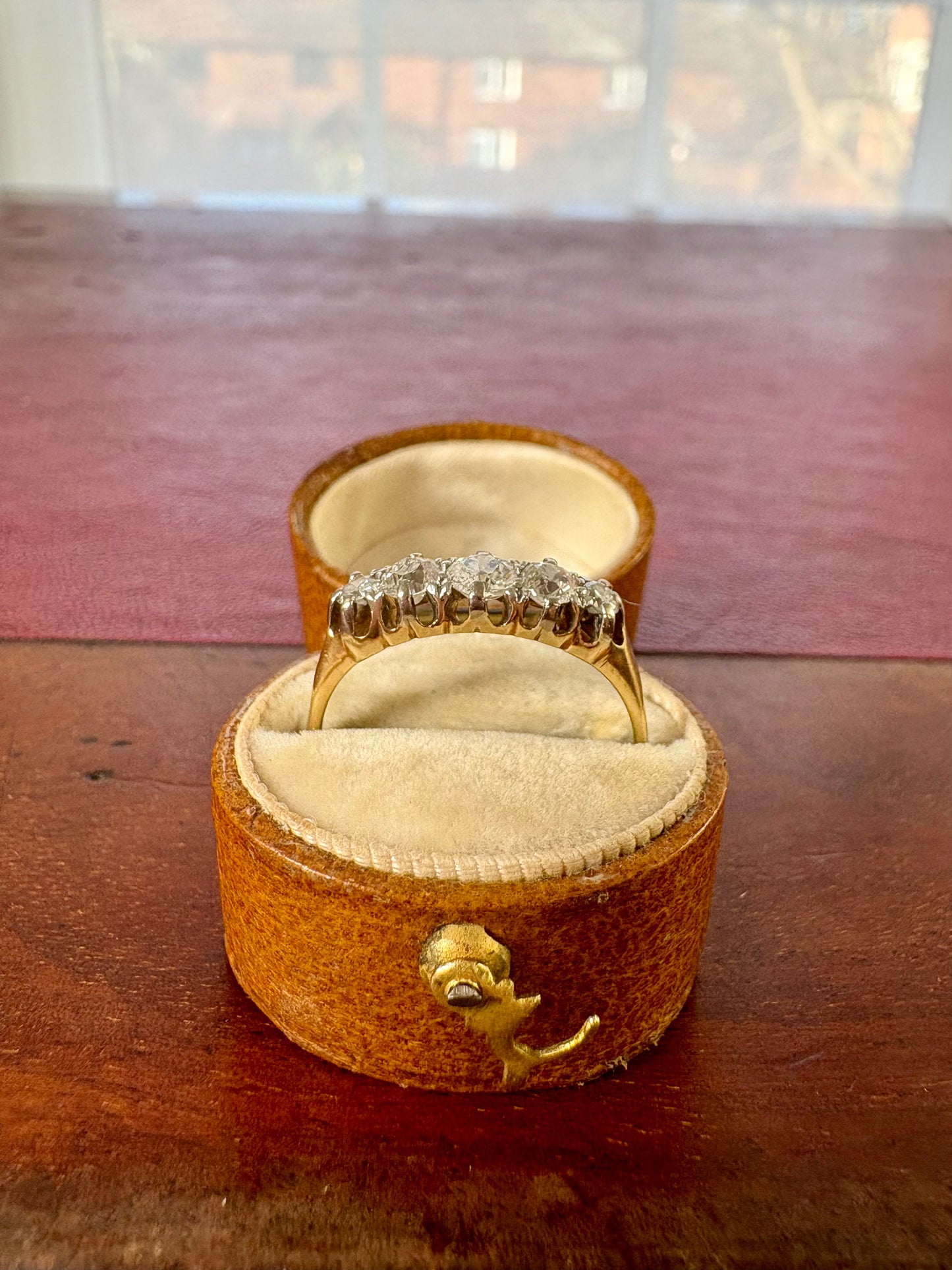 Old Cut Diamond Five Stone Ring