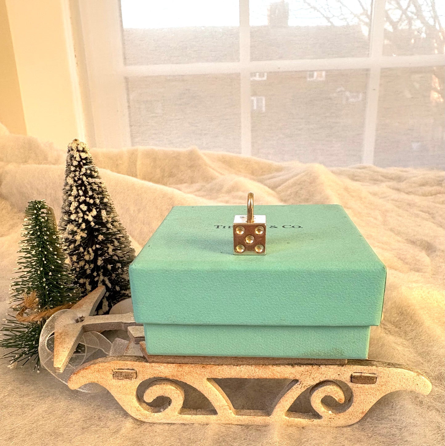 Tiffany & Co. Silver Dice Charm