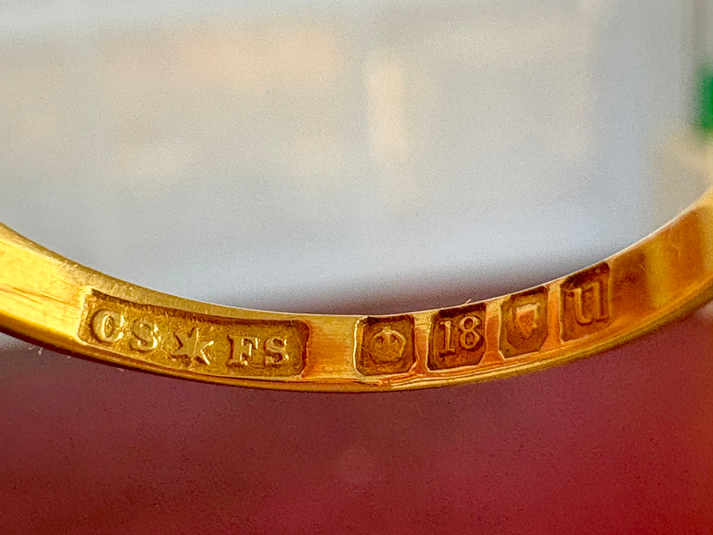 Stunning Early 20th Century 18ct Gold, Emerald and Old-Cut Diamond Ring