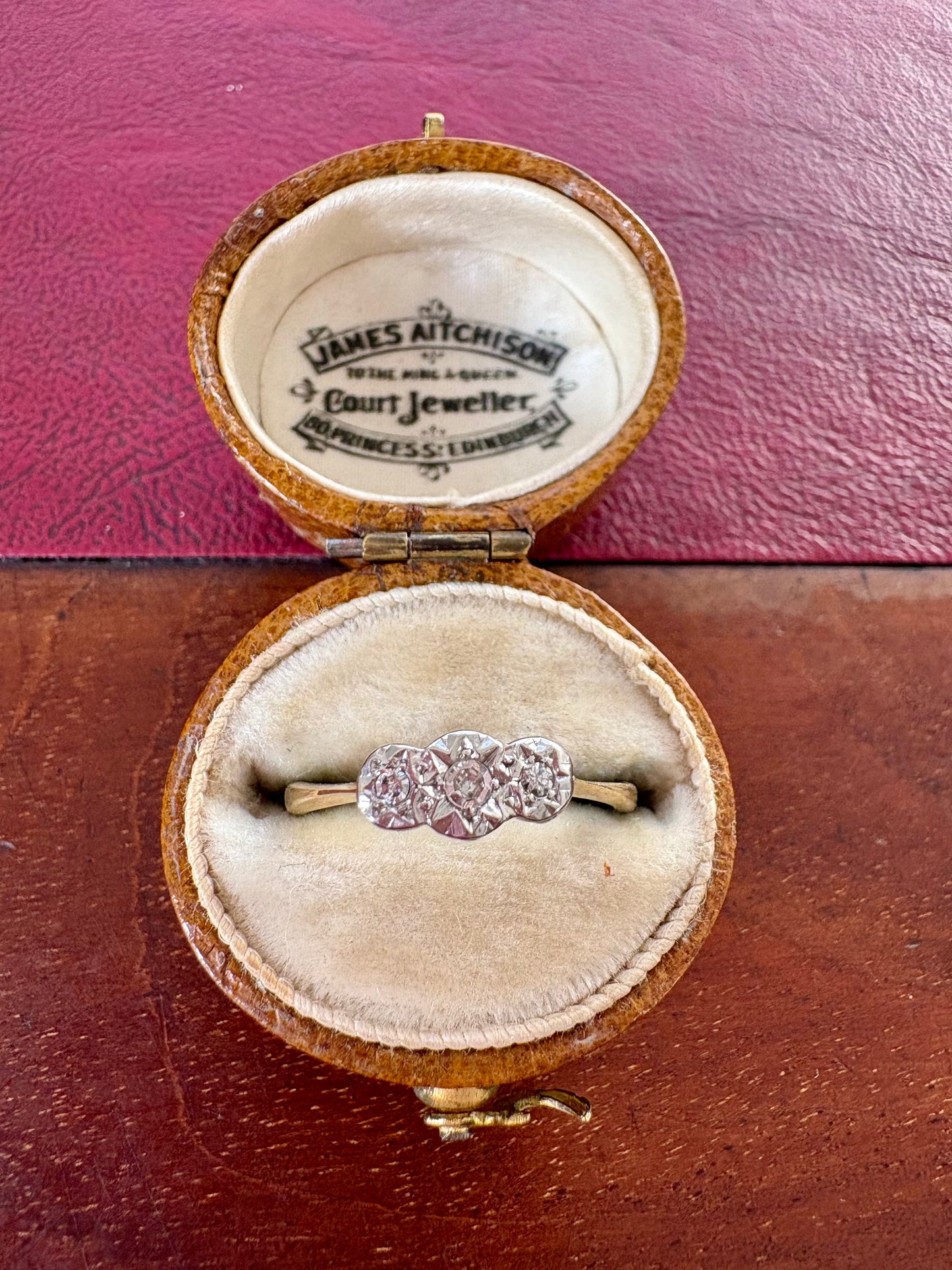 Adorable and Dainty Diamond Three Stone Ring