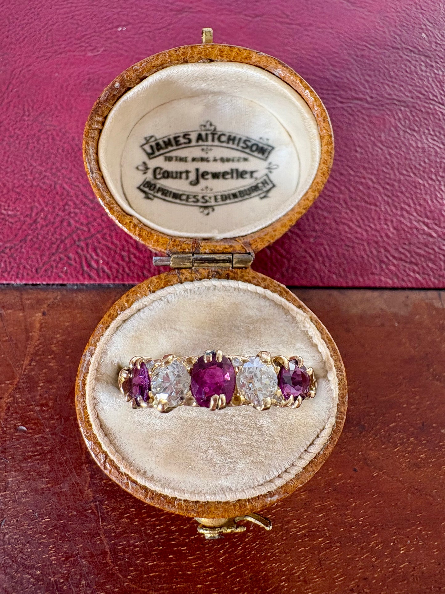 Wonderful Victorian 18ct Gold, Ruby and Diamond Ring