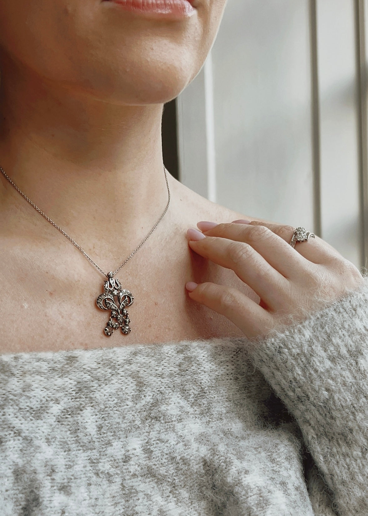 Stunning Late 19th Century Diamond Pendant