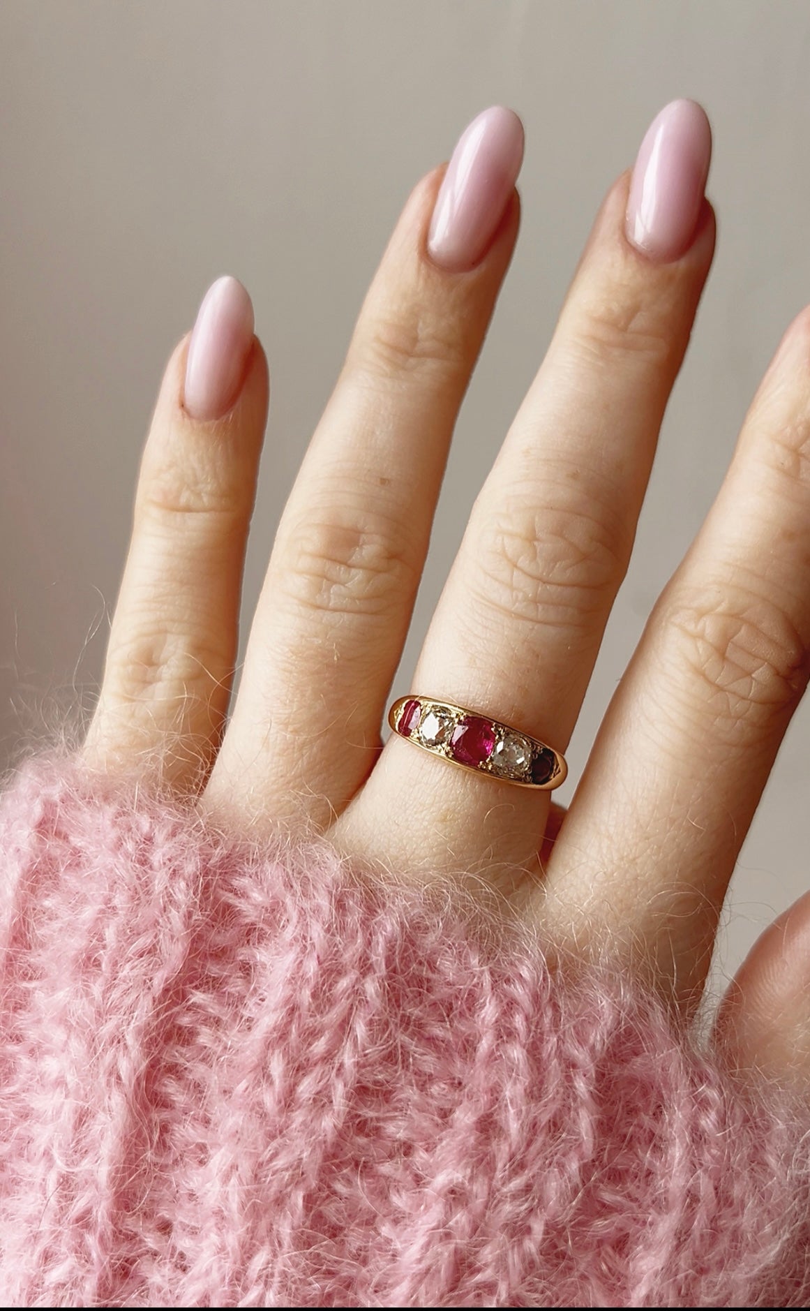 A Breathtakingly Beautiful Late 19th Century Ruby and Diamond Ring