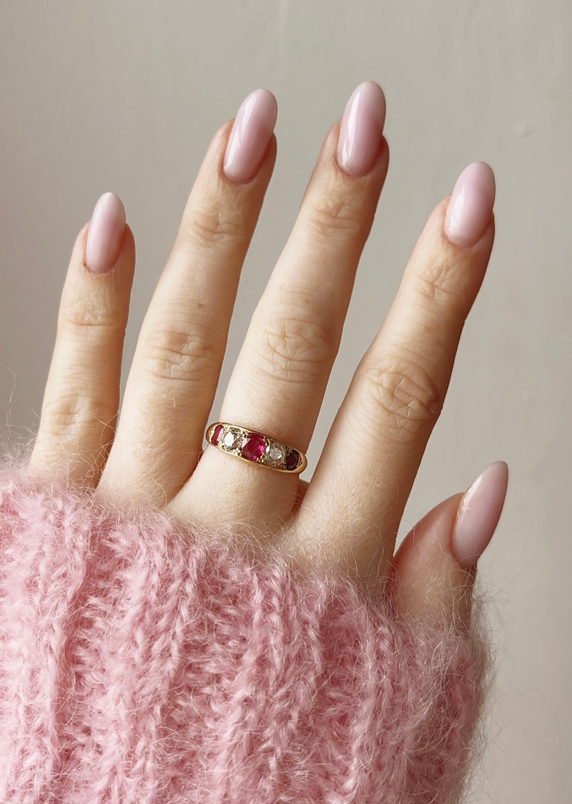 A Breathtakingly Beautiful Late 19th Century Ruby and Diamond Ring