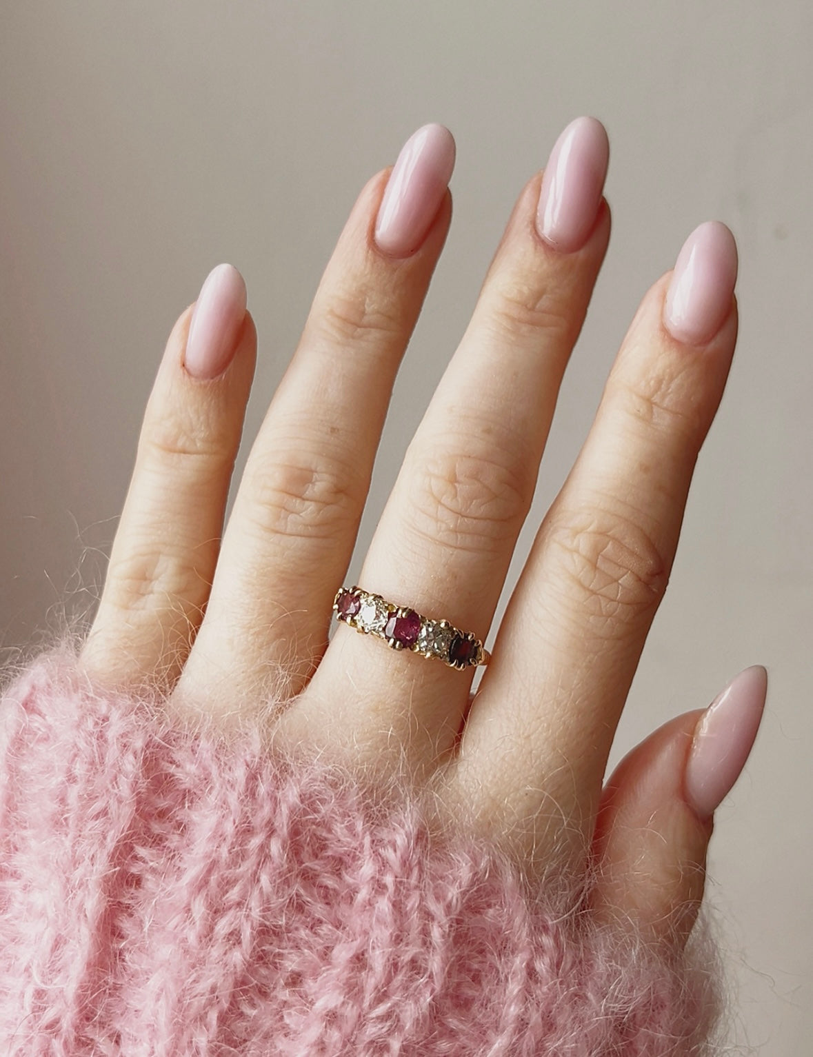 Wonderful Victorian 18ct Gold, Ruby and Diamond Ring