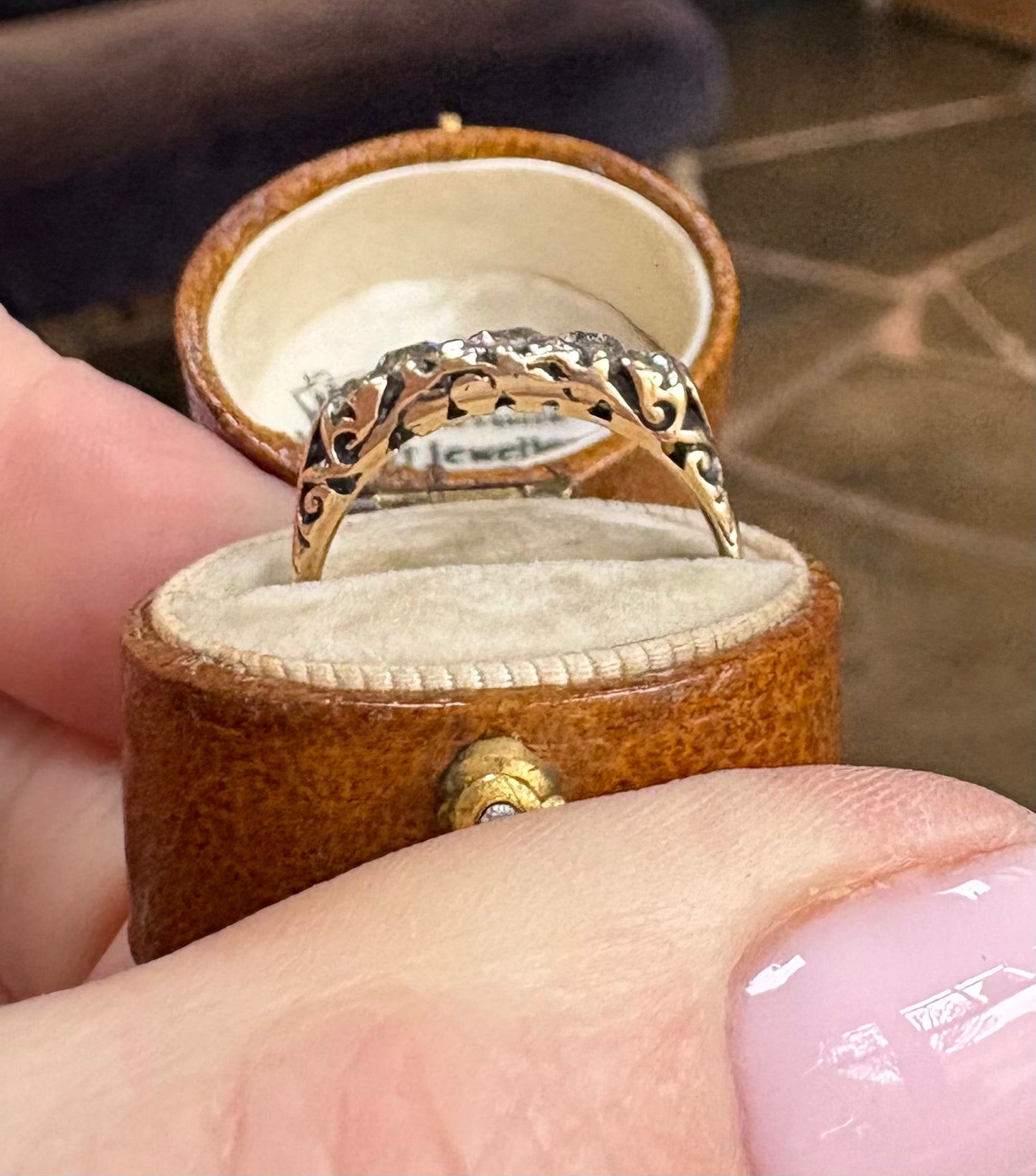 Fabulous 19th Century Diamond Five Stone Ring