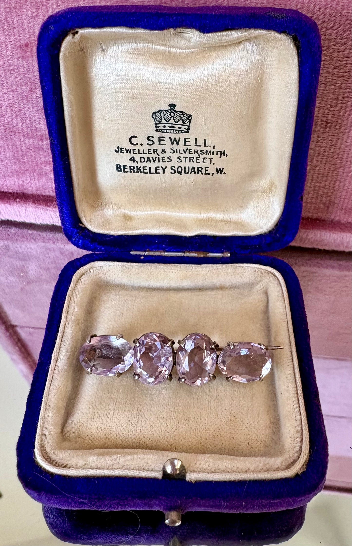 Gorgeous Vintage Amethyst Brooch