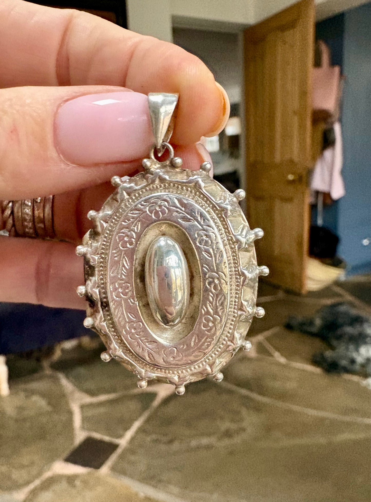 Gorgeous Late 19th Century Silver Locket