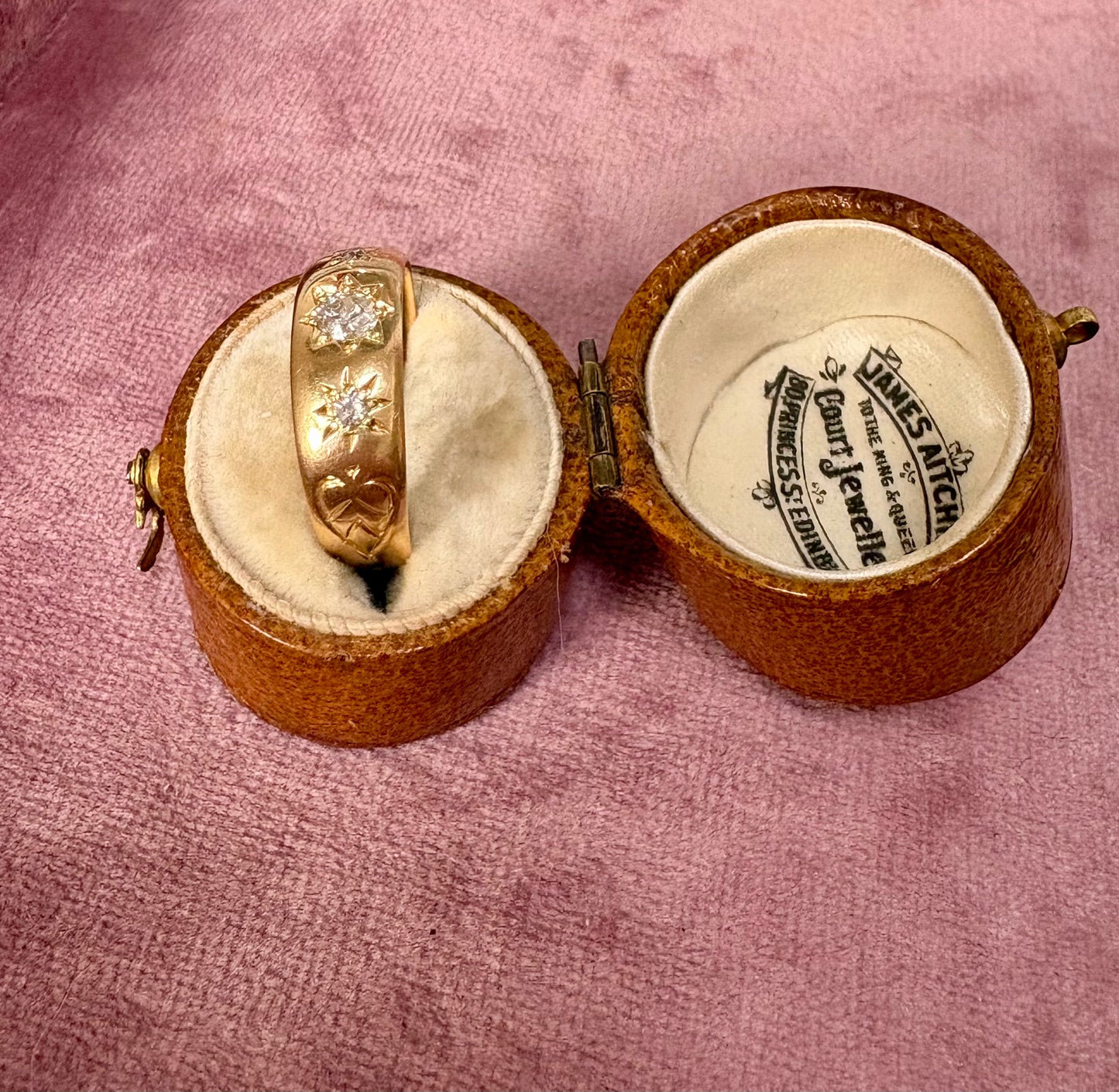 Stunning Late Victorian 18ct Gold and Old-Cut Diamond Starburst Ring