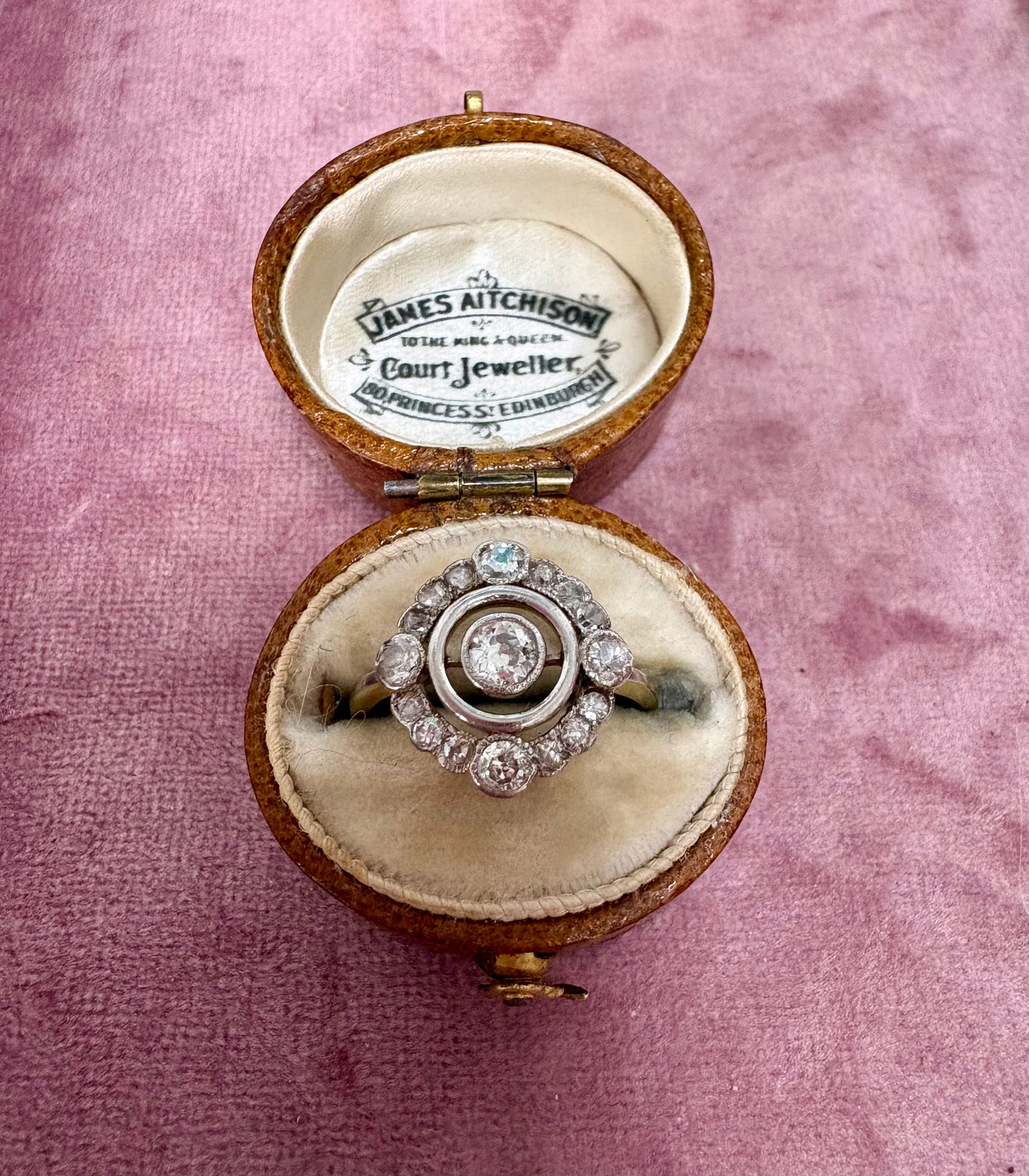 Stunning Art Deco Diamond Cluster Ring