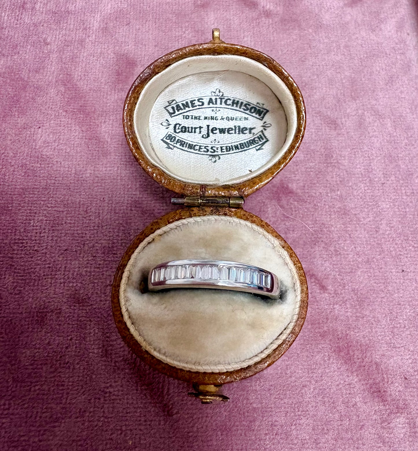 Gorgeous 18ct White Gold Baguette-Cut Diamond Half Eternity Ring