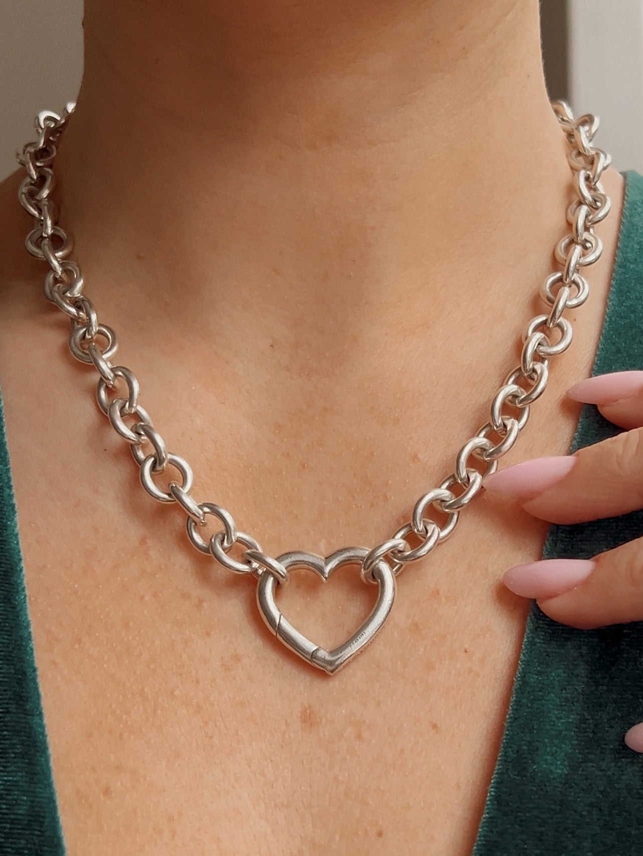 Tiffany & Co. Silver Heart Necklace