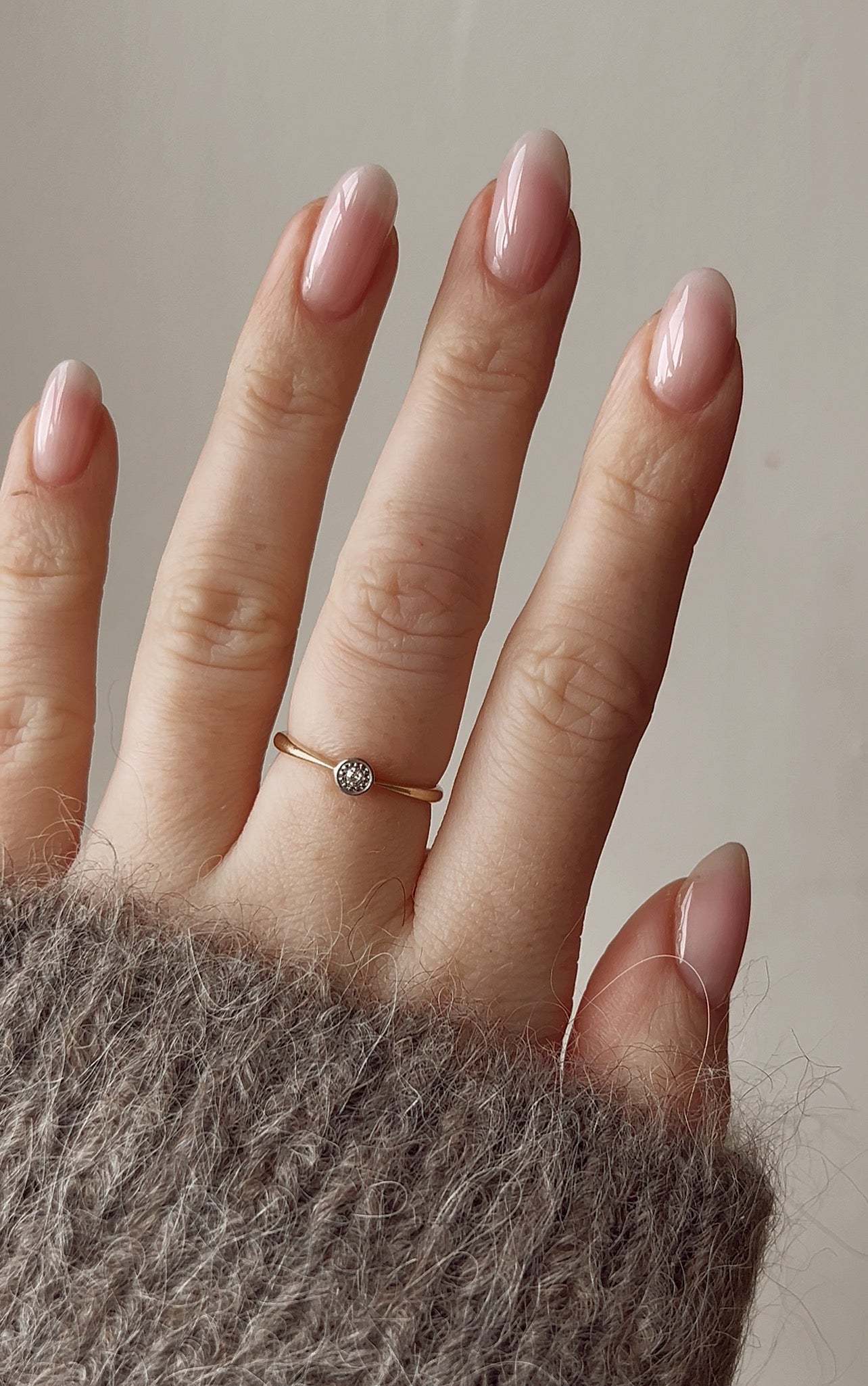 Adorable Antique 18ct Gold and Platinum Solitaire Diamond Ring