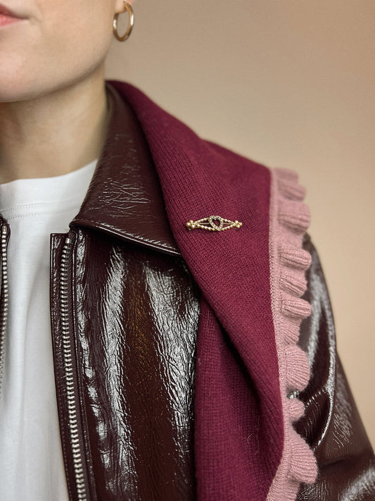 Beautiful Late 19th Century pearl heart brooch