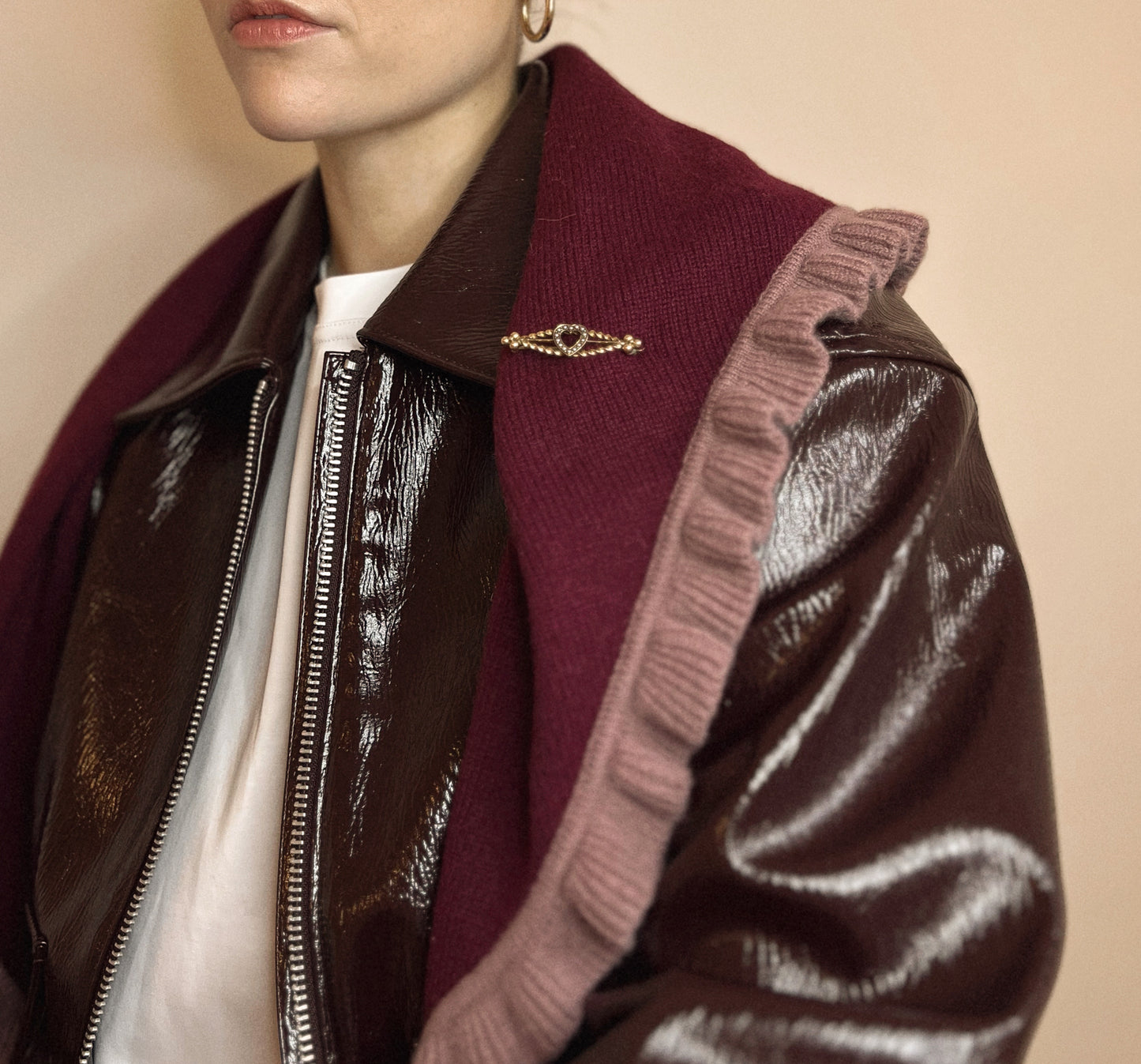 Beautiful Late 19th Century Pearl Heart Brooch