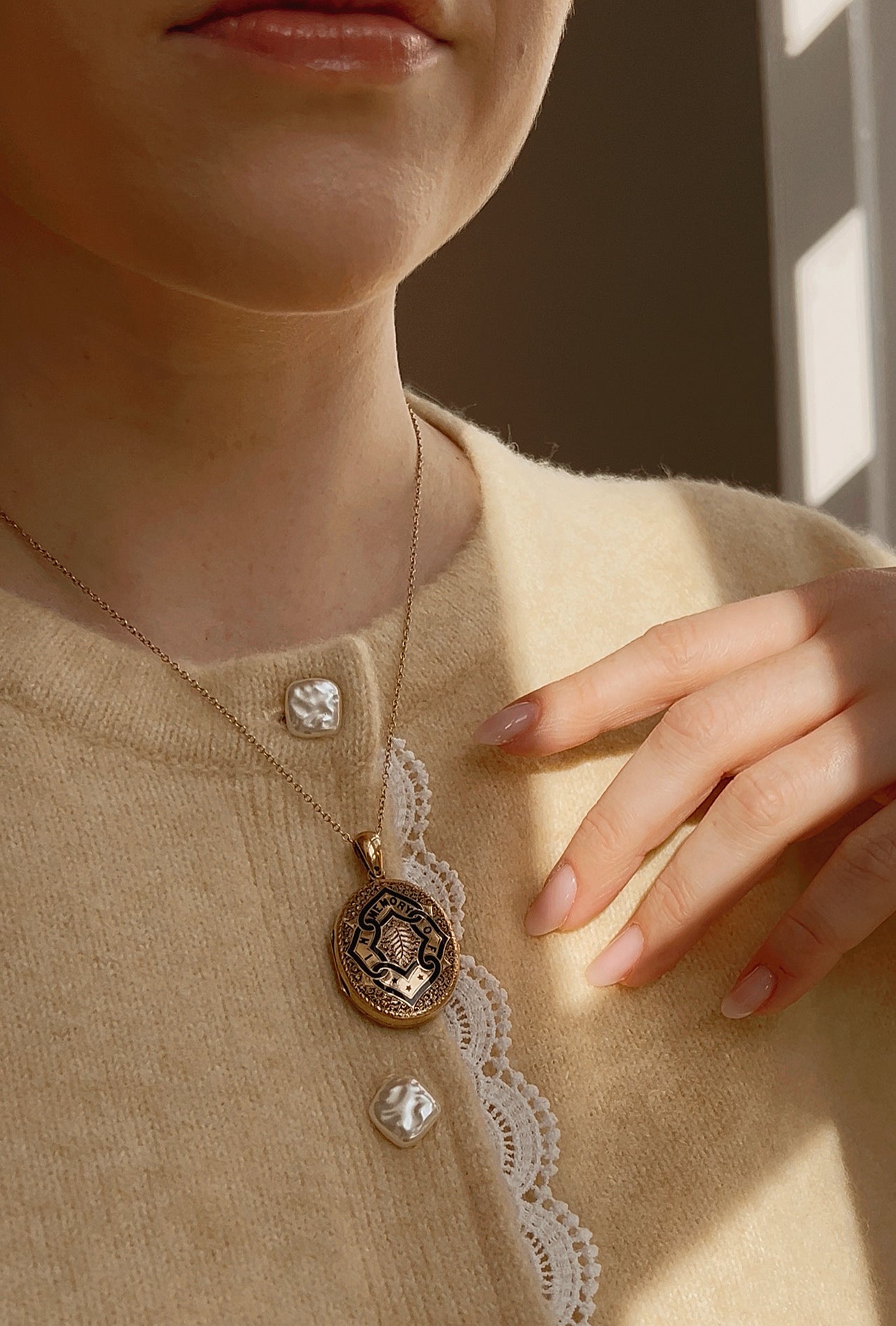 Wonderful Late 19th Century Enamel Hairwork Memorial Locket
