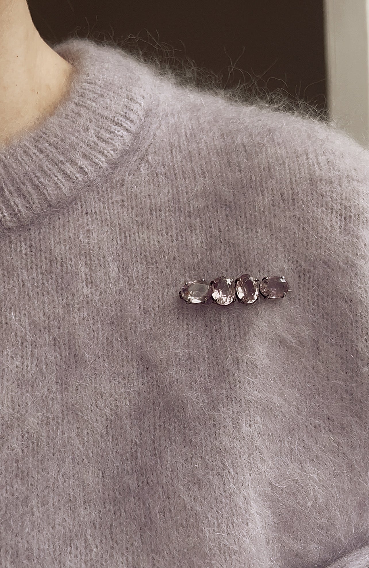 Gorgeous Vintage Amethyst Brooch